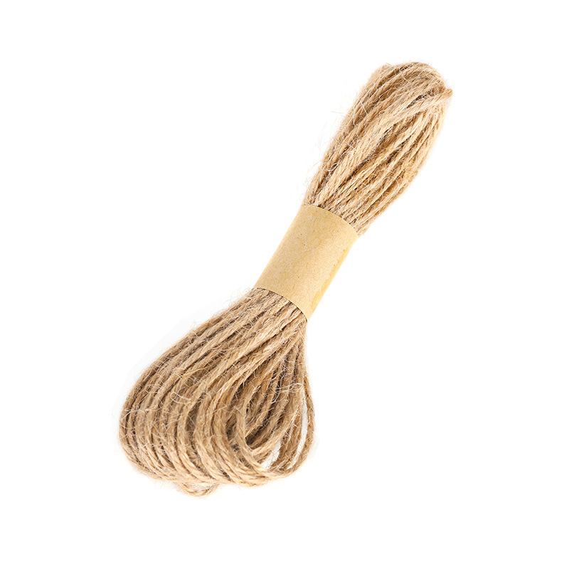 1 Mm/2 Mm/3 Mm Breed Natuurlijke Jute Touw Kerst Decoratie Cadeau Verpakking Touw Hand Made Fijne linnen Opknoping Tag Touw