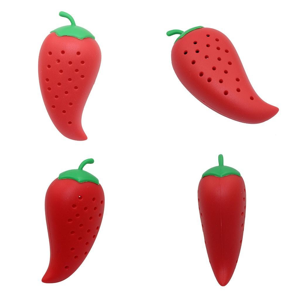 Chili form kryddfilter gryta och soppa silikon kryddpåse praktiska köksredskap matlagningsredskap