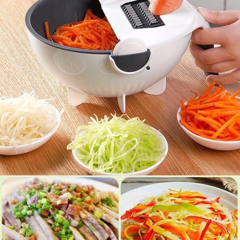 Rotating Vegetable Cutter Set Multi-function Cutter Vegetable Cutting Machine Kitchen Accessories BV789