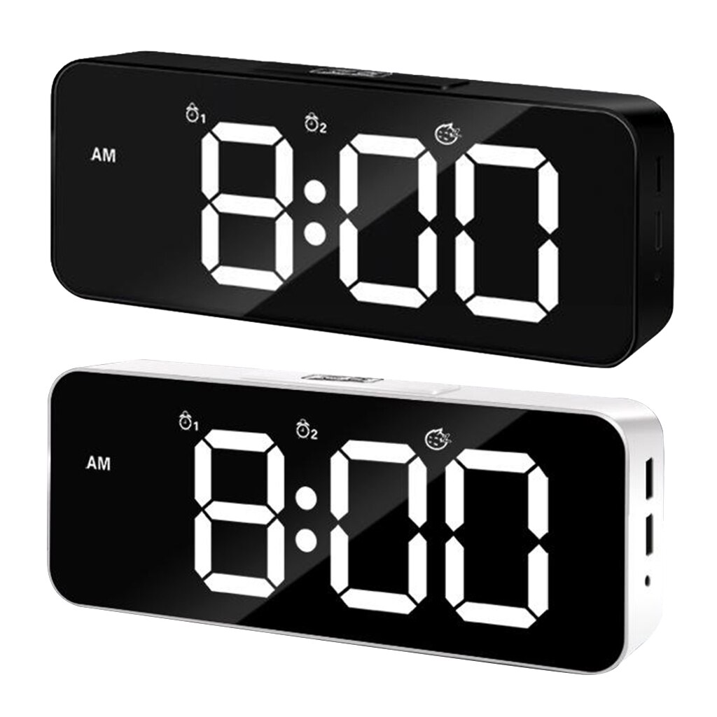 Digital Alarm Clock,Large LED Display with Dual US... – Grandado