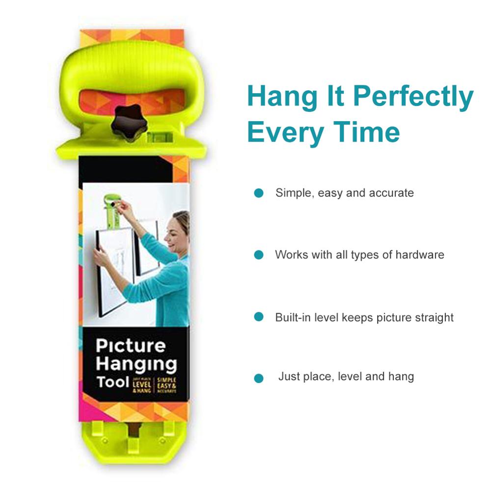 ABS photo frame ruler spirit level angle measuring instrument Picture hanging kit measuring ruler for hanging pictures