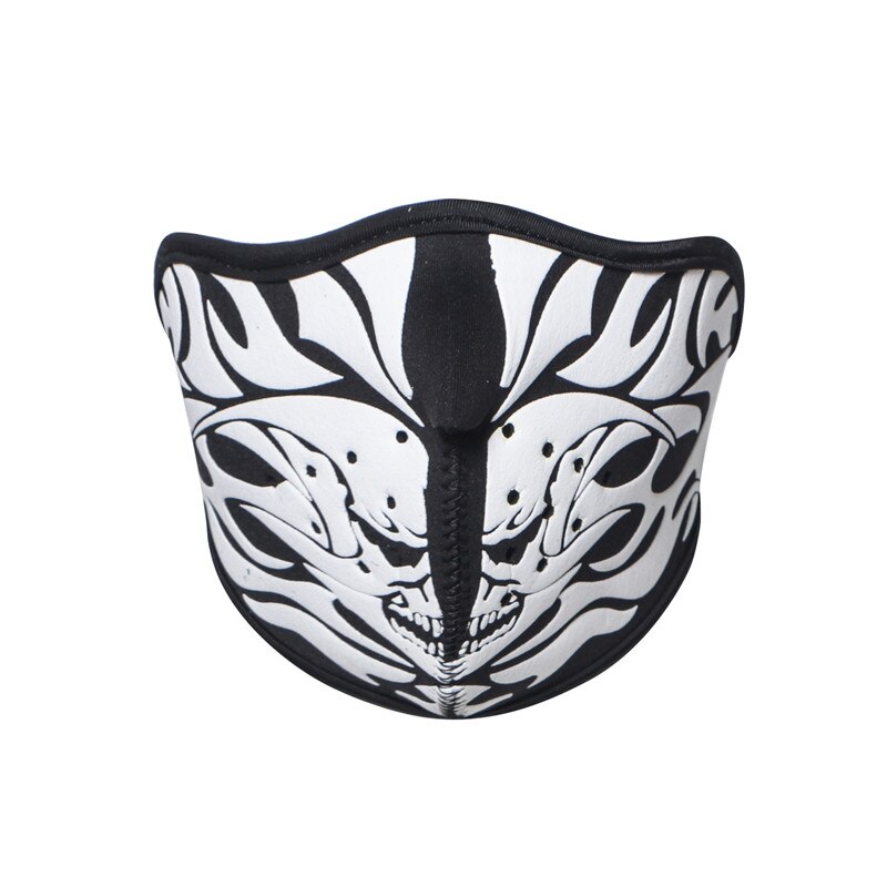 Motorrad Halb Neopren Gesicht Maske Sturmhaube Wind-Beständig Ski Maske Winddicht Fahrrad Halloween Schädel Kühle maske Herstellung: S3