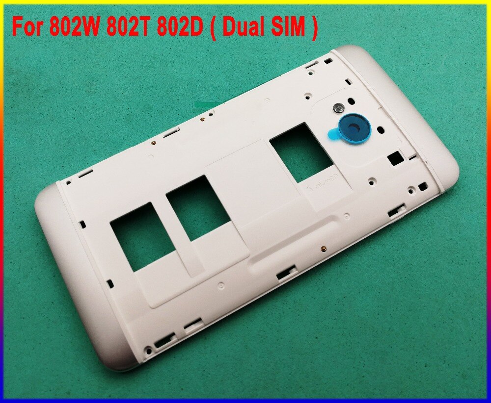 Originele behuizing Midden Frame Cover Case + Side Knop Voor HTC Een M7 802 w 802 t 802d (dual Sim)