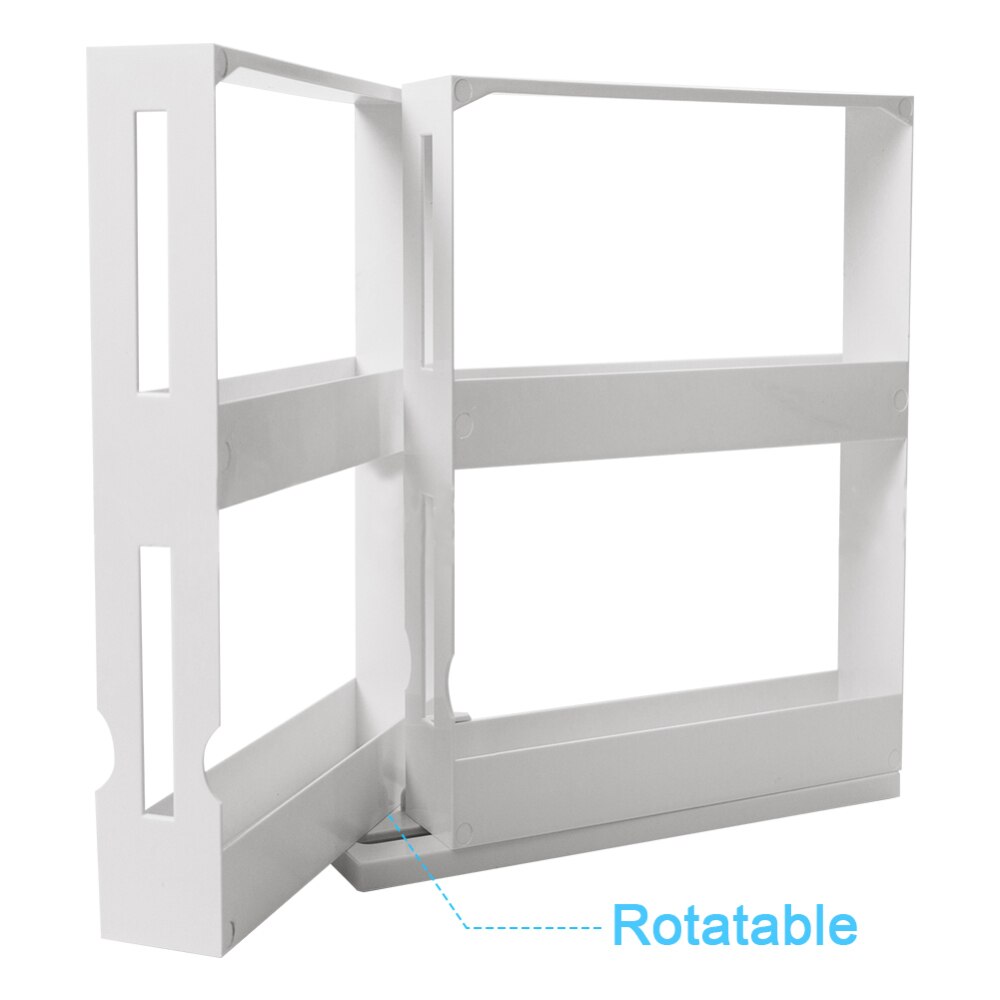 Multifunctional Rotating Spice Rack Organizer Kitchen Cabinet Cupboard Organizer Swivel Rack Storage Shelf