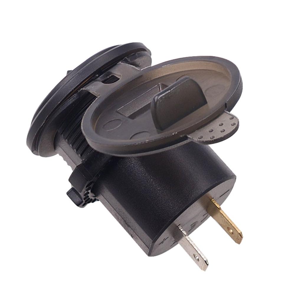 Auto bil digital voltmeter 12v vandtæt volt gauge meter usb mobiltelefon oplader med switch kontrol