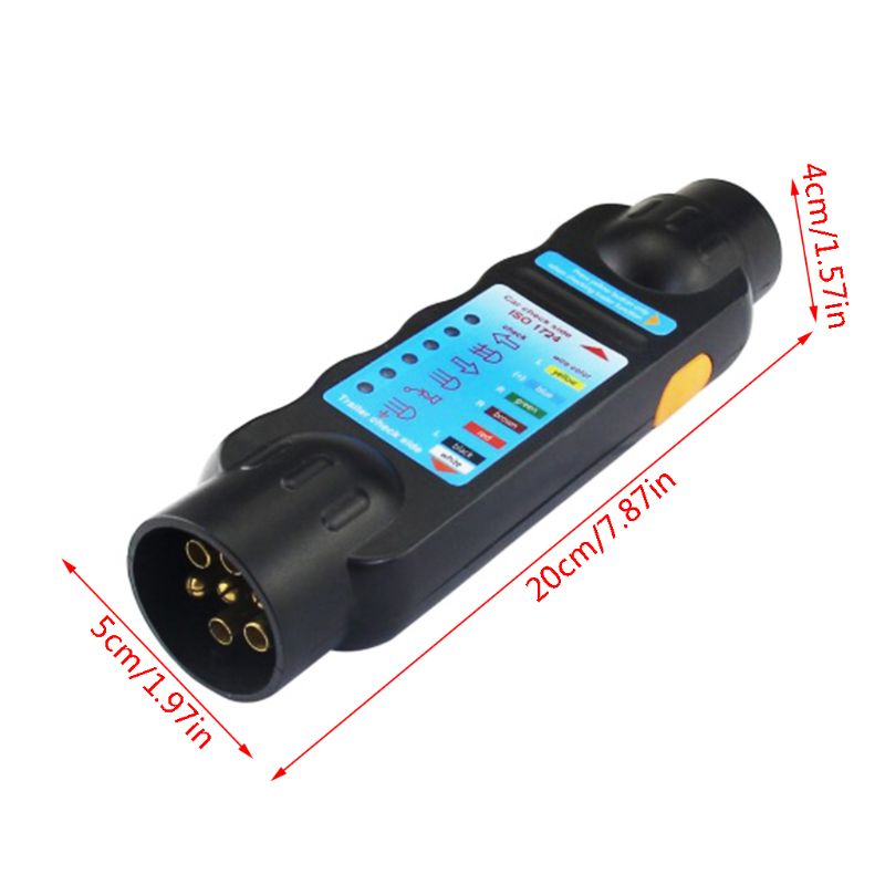 Duurzame 12v 7-- pins auto vrachtwagen aanhanger stekkerdoos tester bedrading circuit licht testtool voor europese  g6kc