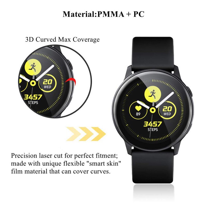 Polymeer Horloge Film Voor Samsung Galaxy Horloge Actieve 2 44Mm 40Mm Gear S3 Frontier 46Mm 42Mm s2 Screen Protector Hd Anti-Bubble