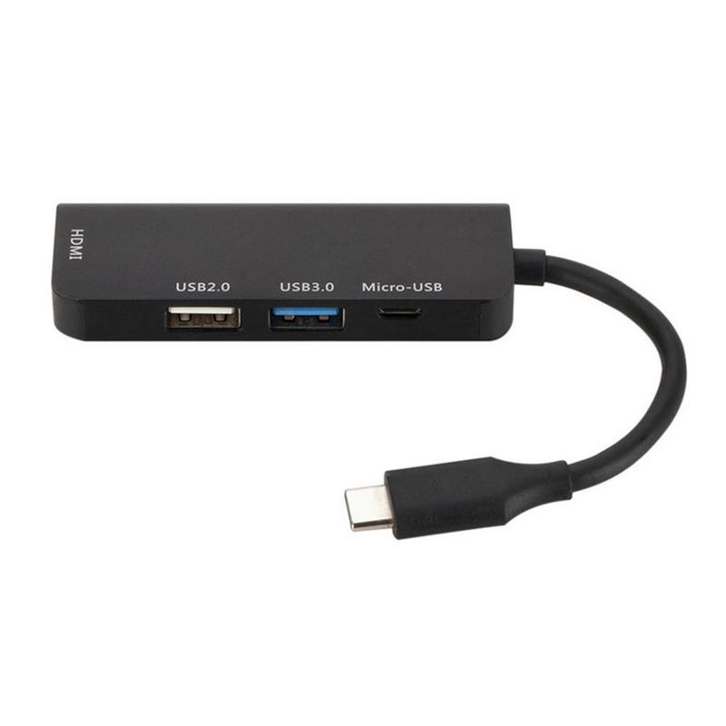 4 In 1 Type-C Tot 4K Hdmi Compatibel Usb 3.0 Pd Poort Opladen Hub Adapter Multifunctionele: Default Title