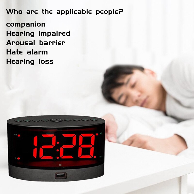 Extra Loud Alarm Clock with Wireless Bed Shaker,Vi... – Grandado