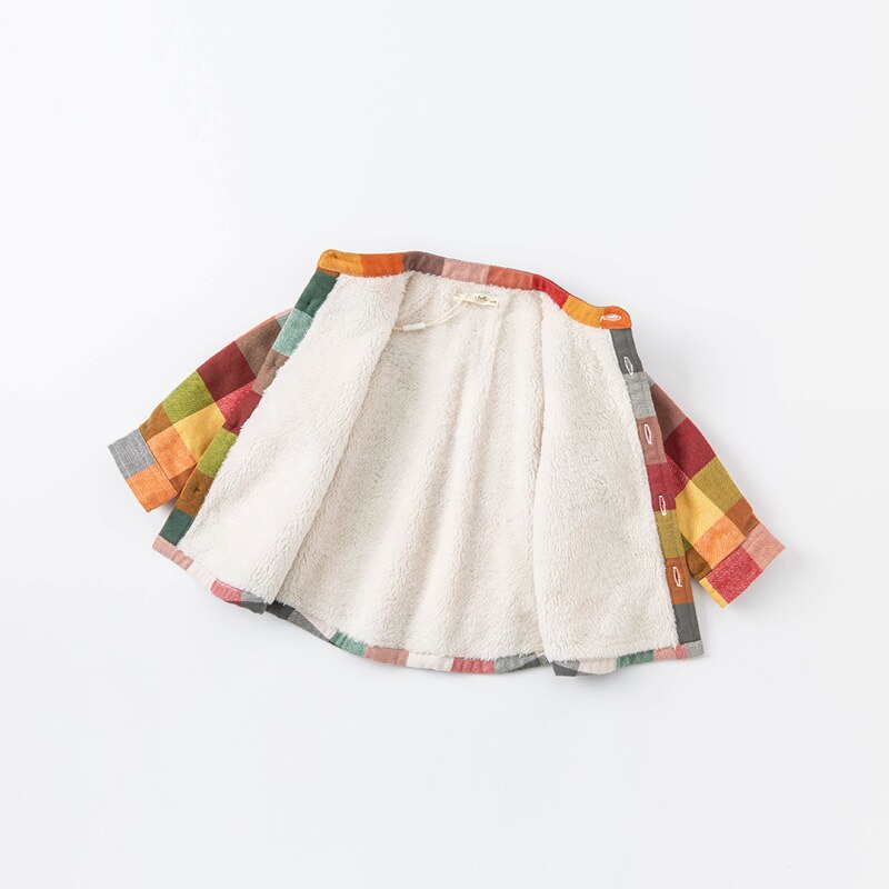 DB20230-K Dave Bella Winter 18M-11Y Mode Baby Jongens Plaid Shirts Baby Peuter Tops Kinderen Kleding