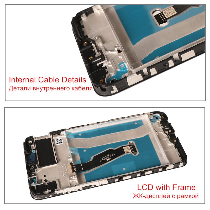 Display para huawei y6p lcd com moldura da tela de toque digitador substituição da tela para huawei y6p MED-LX9 MED-LX9N 6.3 display display display lcd