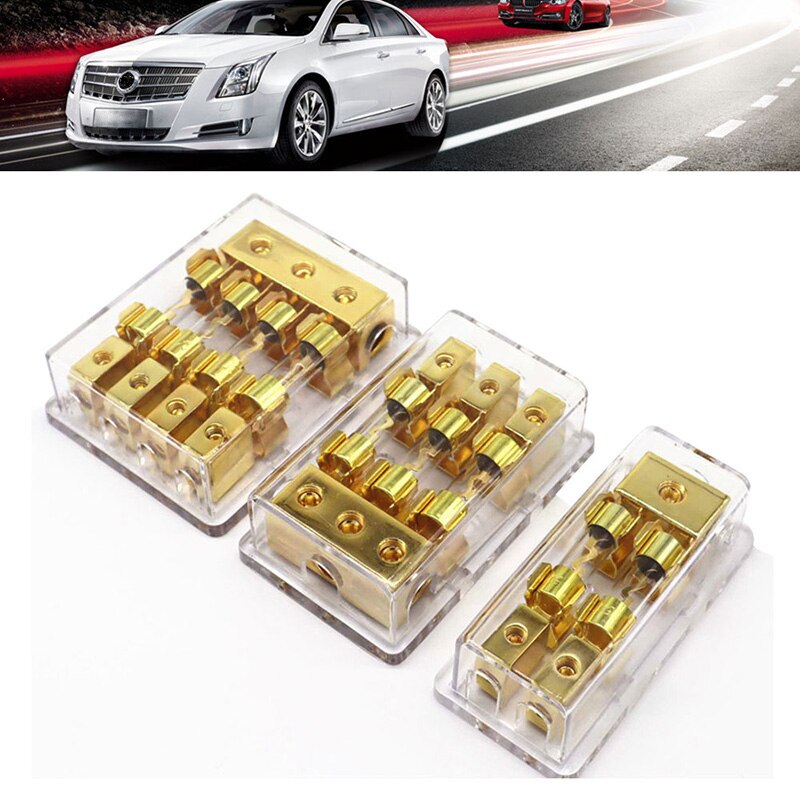 Car Vehicle Fuse Socket Car Audio Conversion Accessories with 60A Fuse High-end Insurance Seat Car Stereo Fuse Holder