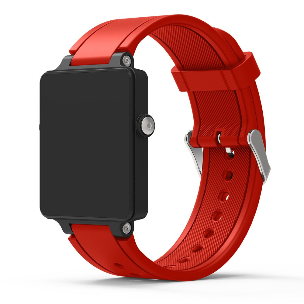 Nova substituição pulseira de silicone pulseira de relógio pulseira para garmin vivoactive acetato esportes pulseiras relógio correa reloj: Deep red