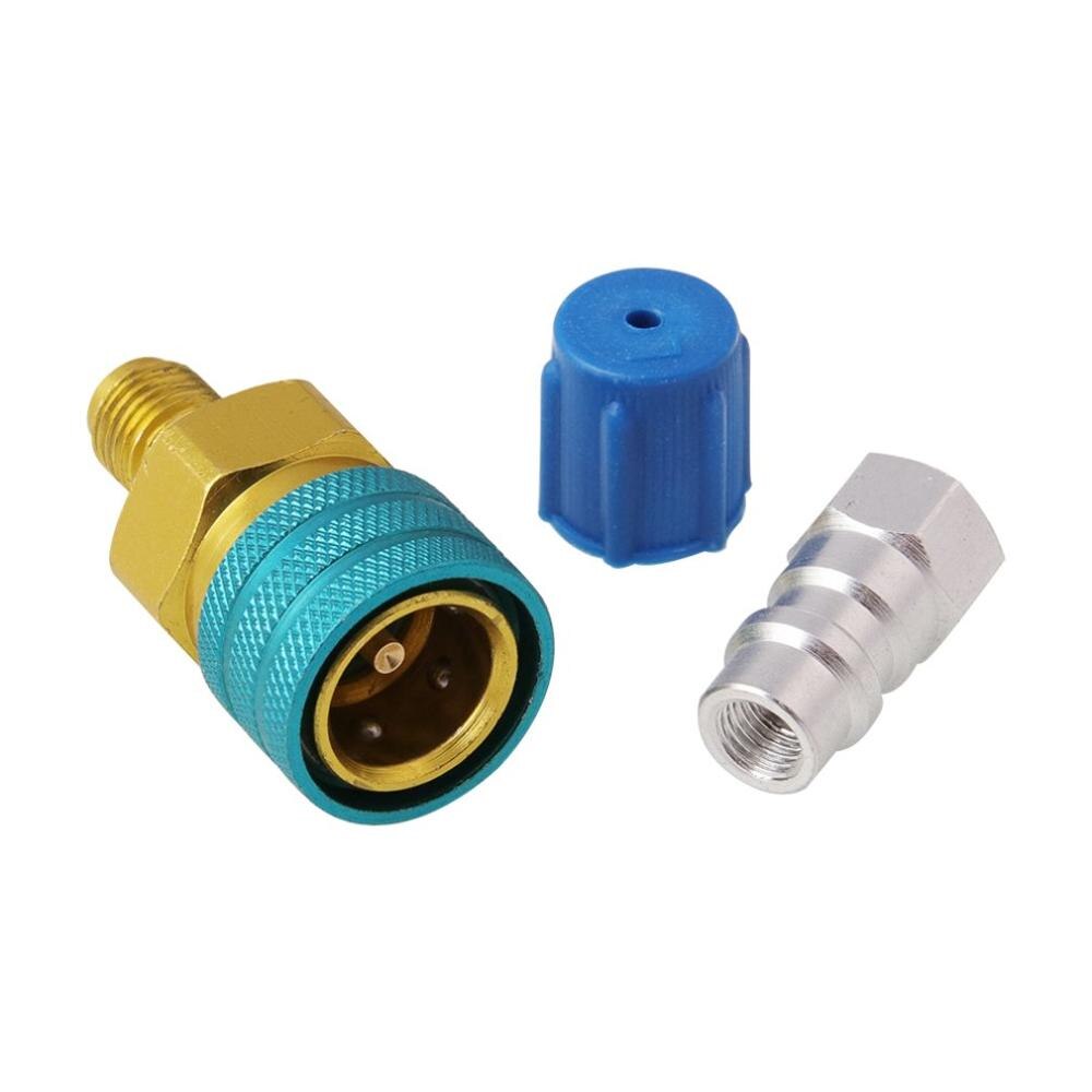 Car Air Conditioning Charge R1234YF To R134A Fast Low Side Coupler Alloy R12 To R134A Hose Adapter Joint