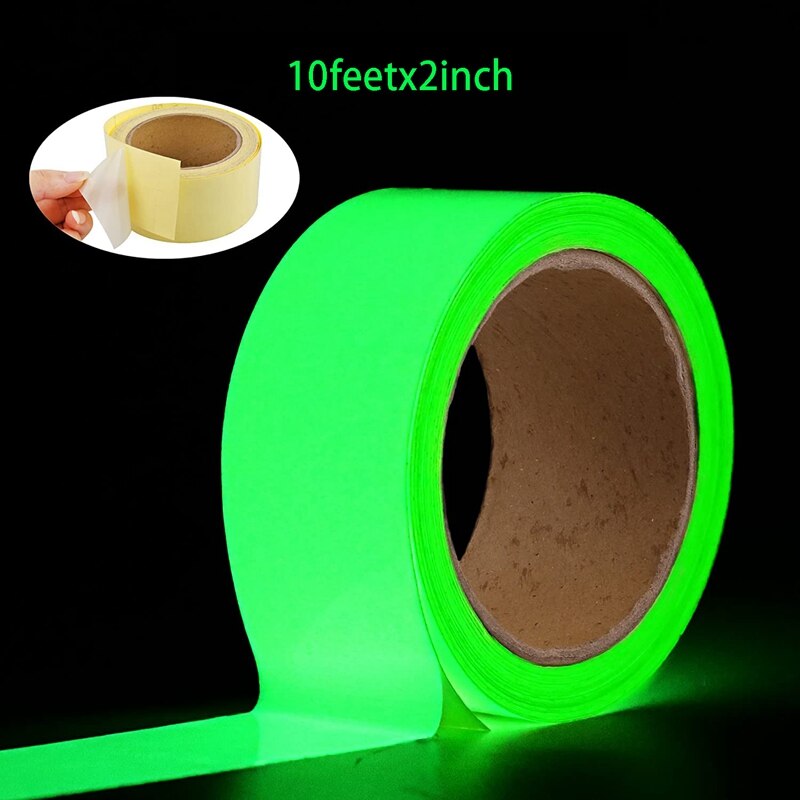 Leucht Band Treppen Feuer Warnung Band Bühne Selbst-Leuchtende Fluoreszierende Phosphoreszierende Band Grün Licht