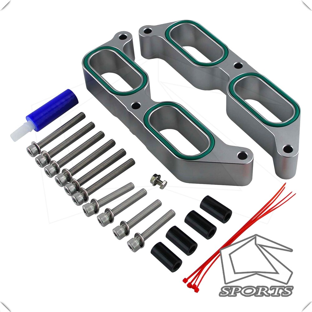 Aluminum Intake Manifold Spacers Fits For 13-17 Subaru BRZ Scion FR-S Power Block: Silver