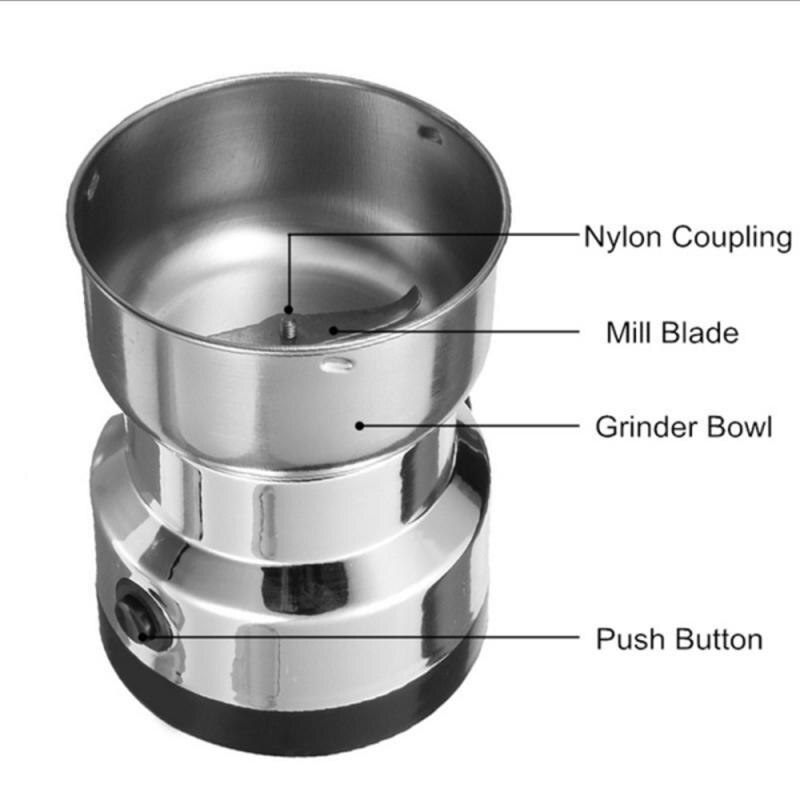 Grains Spices Cereals Coffee Dry Food Grinder Mill Grinding Machine Gristmill Home Nut Bean Crusher Electric Coffee Grinder