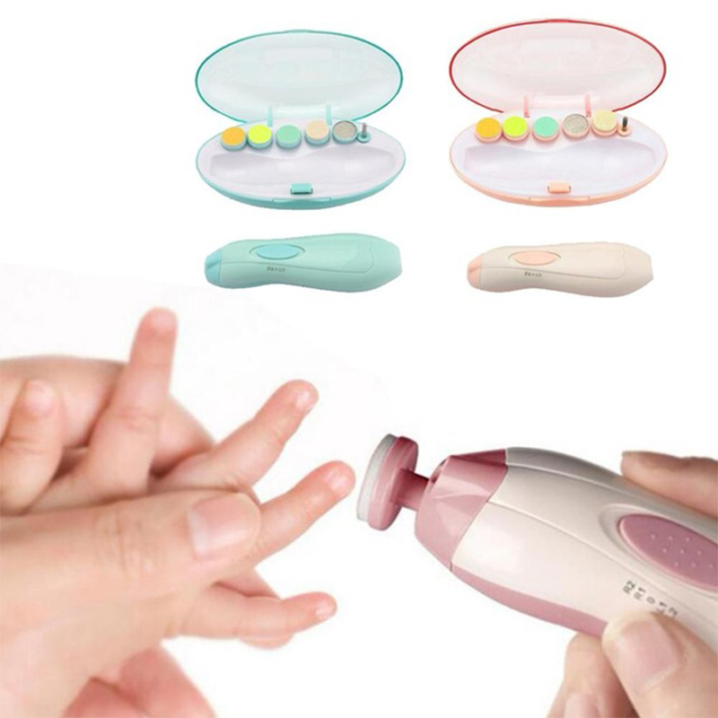 Coupe-ongles électrique sûr pour enfants, manucure et pédicure, ciseaux coupe-ongles, soins pour bébés, lime à ongles silencieuse