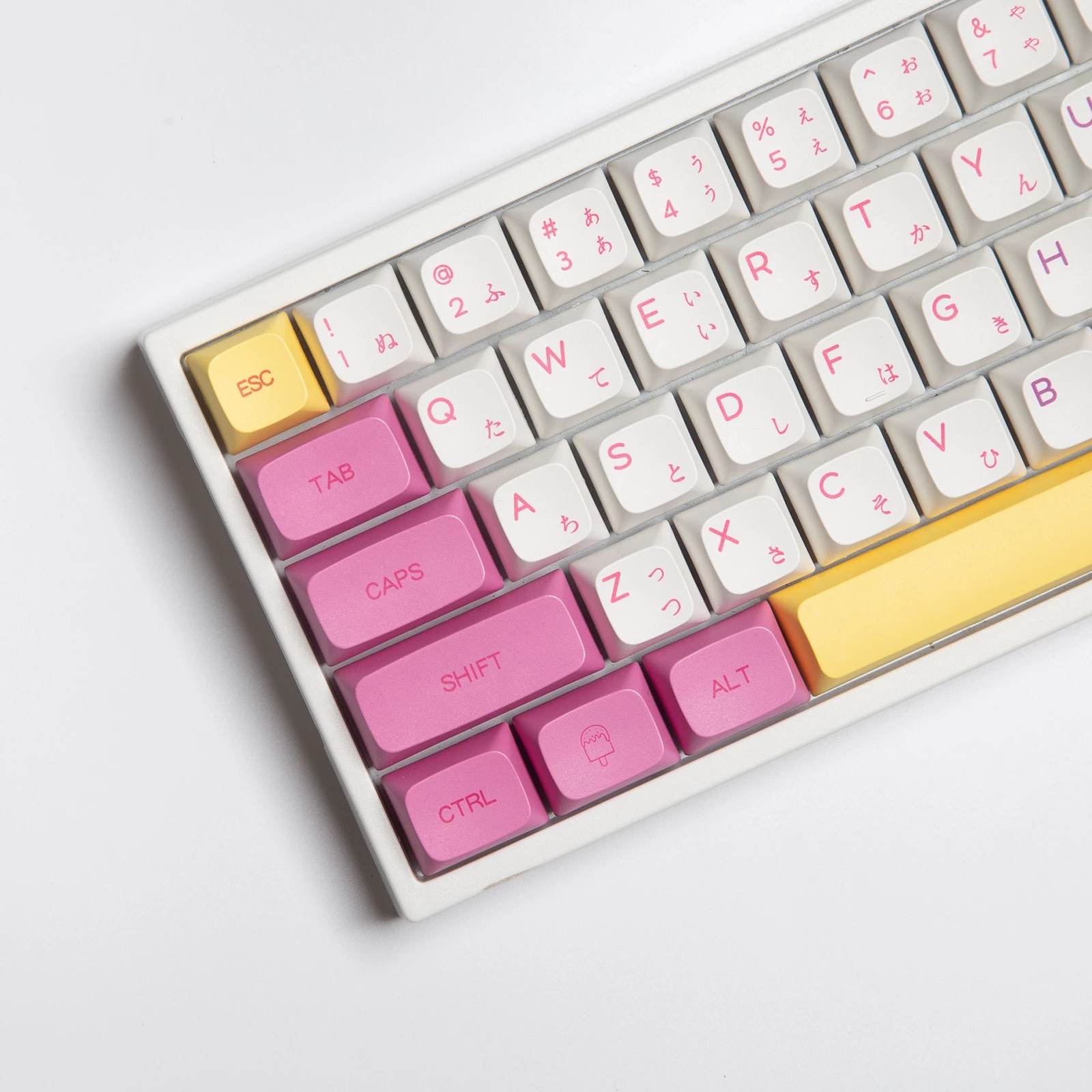Keycaps Ice Cream XDA Profile Keycap PBT Sublimation Key-Cap 135 Keys Compatible 87/104/108/84/64/98/96 Mechanical Keyboard
