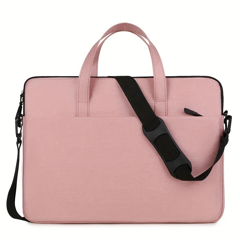 Lightweight Handheld Laptop Bag 14 Inch Single Shoulder Notebook Computer Bag Bag Stylish Interior Case: green