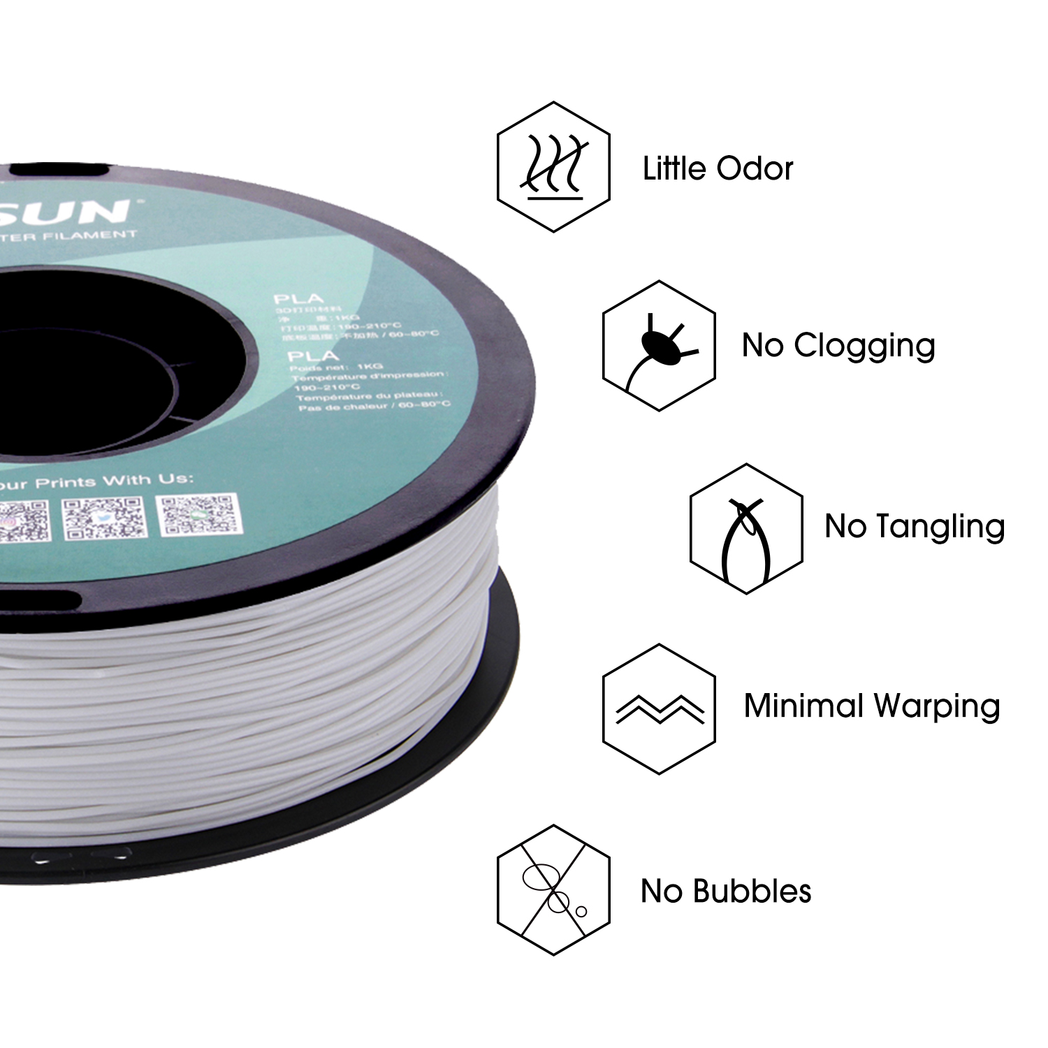 PLA + Filament 1,75mm glühen in das dunkel PLA Plus 3D Drucker Material 1KG (2,2 £) Spule Leucht 3D Druck Filament für 3D Drucken