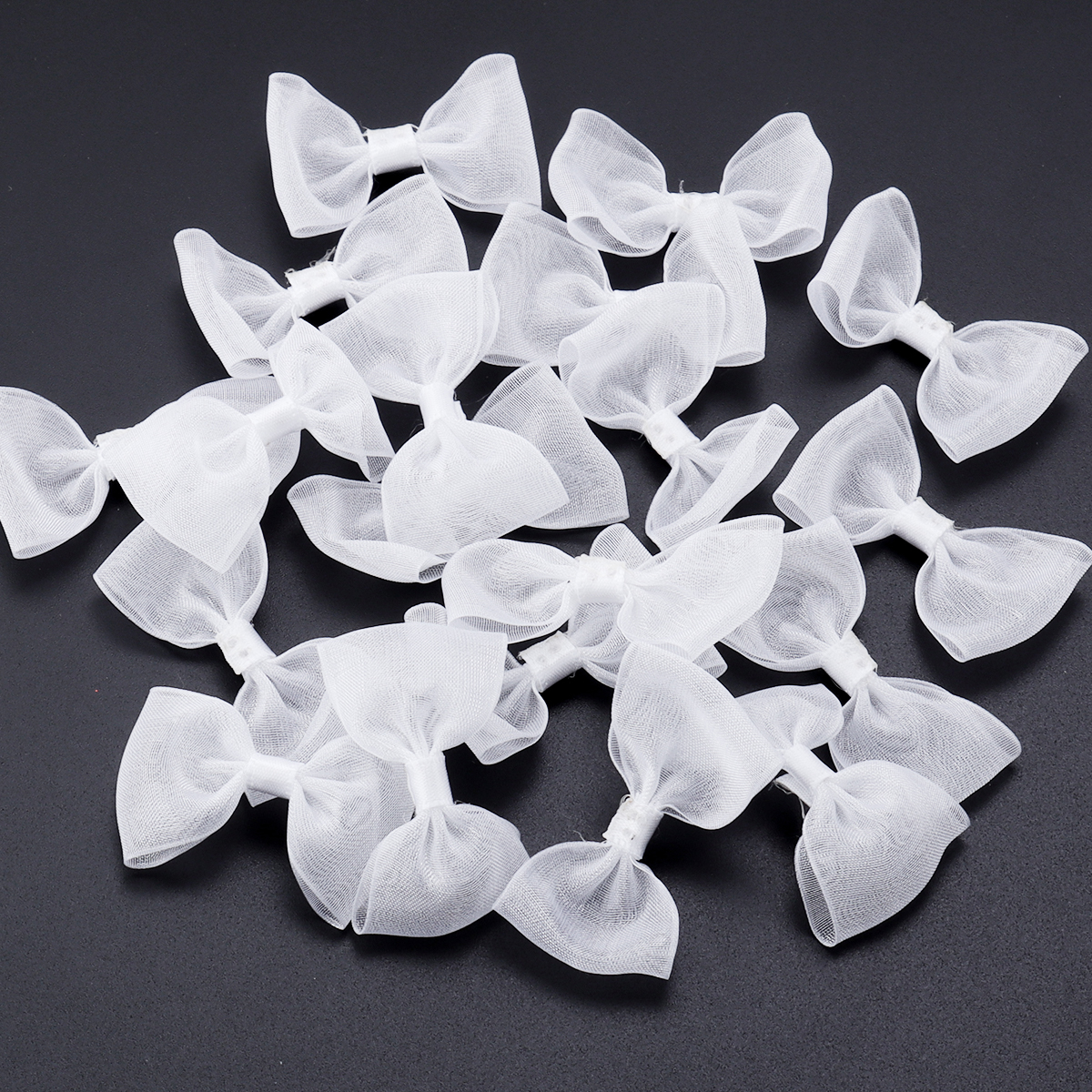 20 unids/lote lazos de cinta de satén 2,5 cm x 5cm lazo Multicolor pequeños lazos flor para manualidades accesorios de decoración para de Navidad: Cobre envejecido