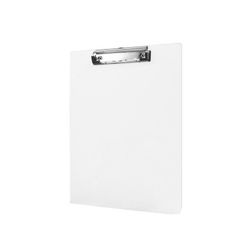 Portable A4 Writing Pad Plastic Transparent Clipboard Hardboard Document Holder Sketch Drawing Board: White