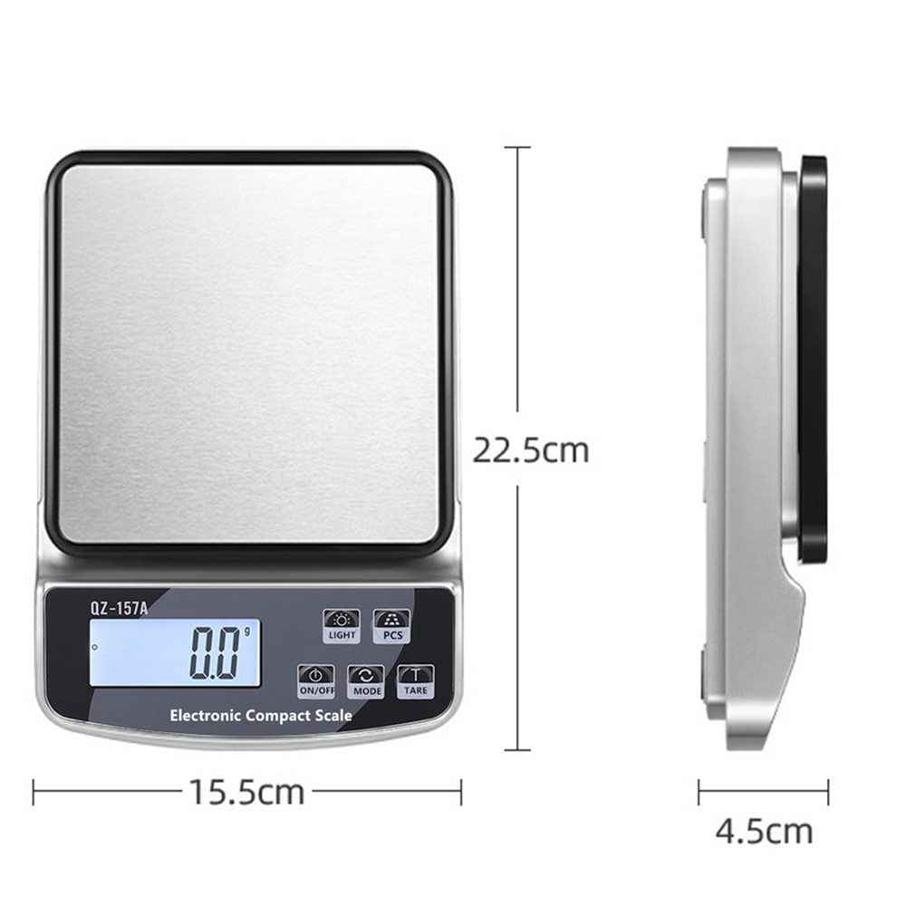 15/10/3KG Electronic Scale fit in USB Charge/plug-in/battery Waterproof Kitchen Scale House Coffee Scale Digital Baking Scale: 15Kg
