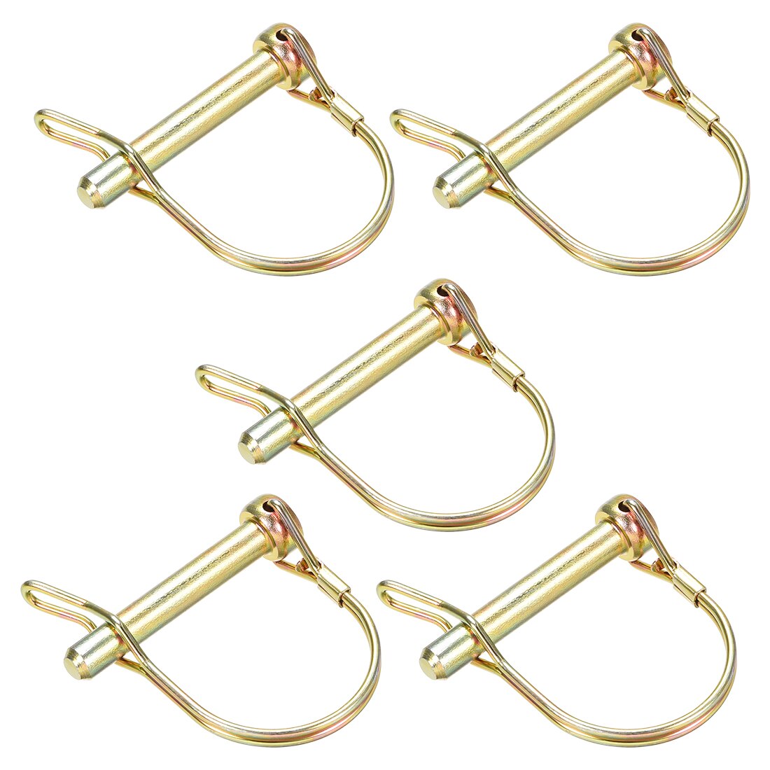 uxcell Shaft Locking Pin w Ear 8mmx50mm Coupler Pin for Farm Trailers Lawn Arch 5Pcs