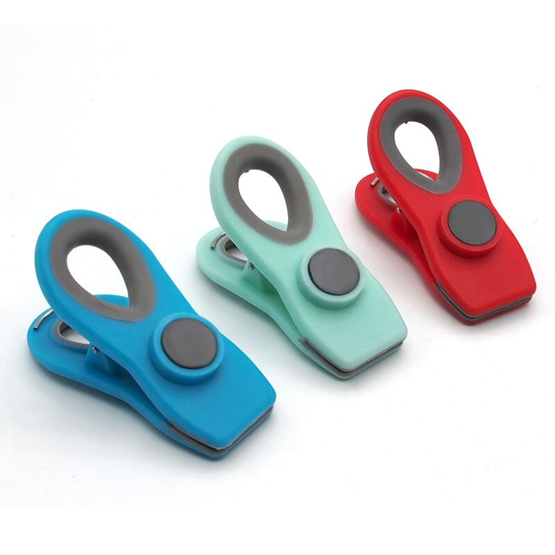 1PCS Fridge Magnetic Clip For Home Refrigerator Magnets Wall Recipes Memo Note Message Snack Holder Clamp Office Supplies