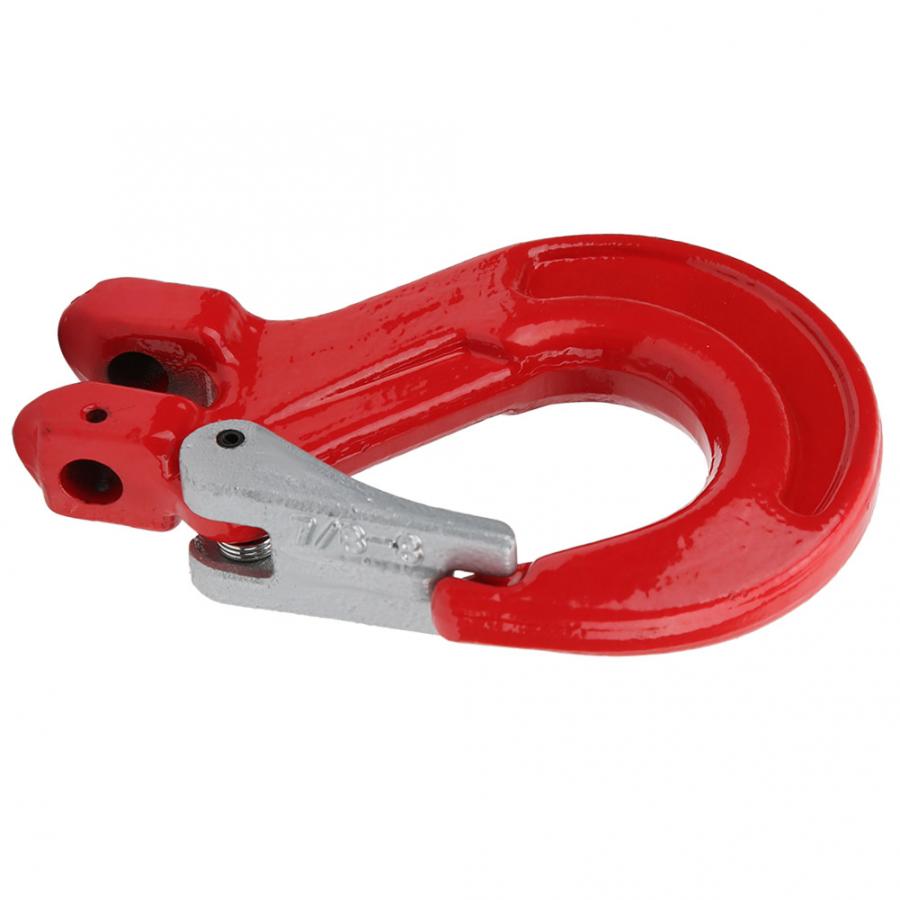 2T Lifting Hook Alloy Steel Goat Horn Lifting Hook with Safety Latch Crane Hoist Hook for Ship Construction