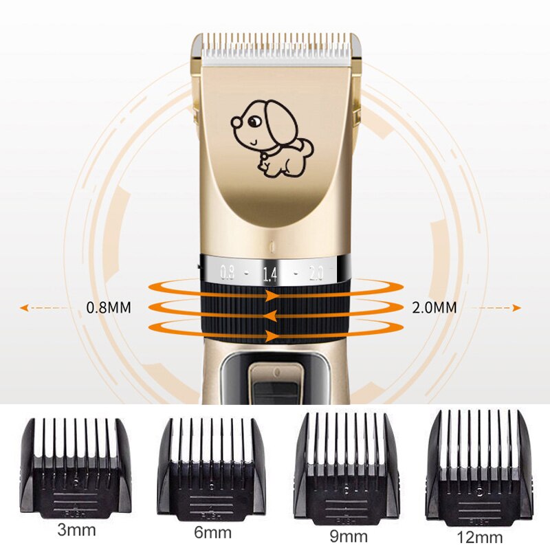 Clipper For Dog Clippers Dogs Grooming Clipper Kit USB Rechargeable Low-Noise Pets Hair Trimmer Display Battery