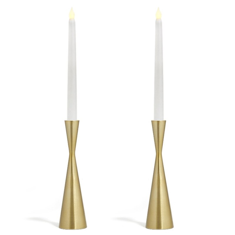 Chandelier conique, métal, forme de sablier, adapté au diamètre de chandelier Standard