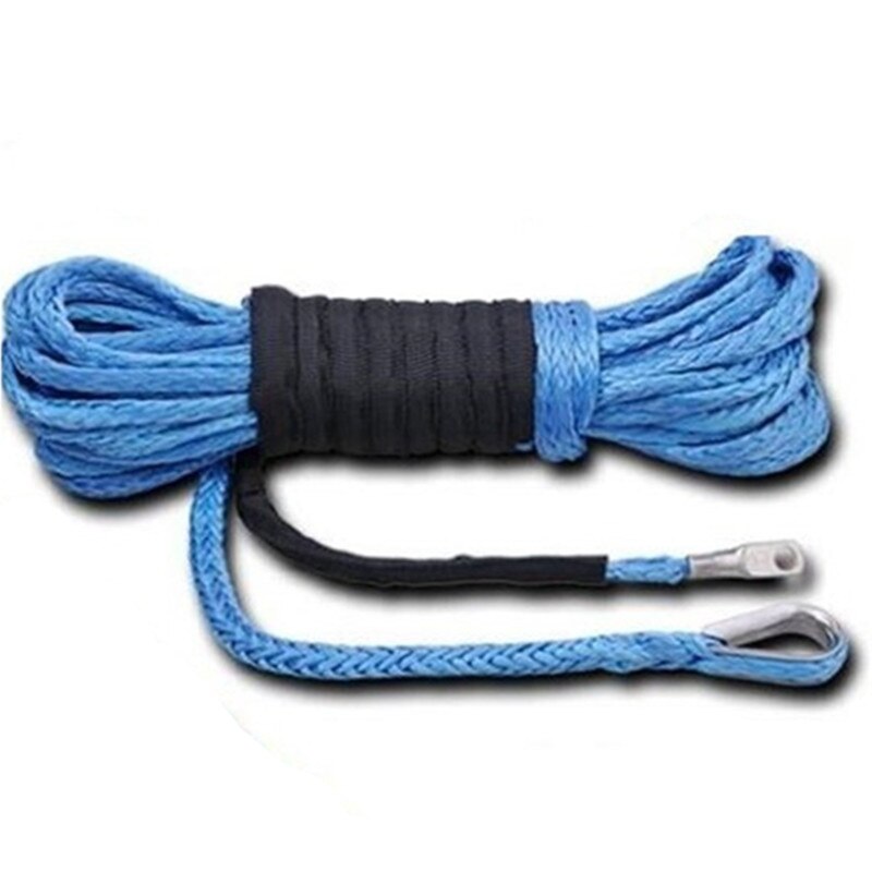 Câble de treuil Kevlar 6mm * 15m, corde de treuil synthétique 6mm, ligne de treuil ATV UTV pour petits treuils