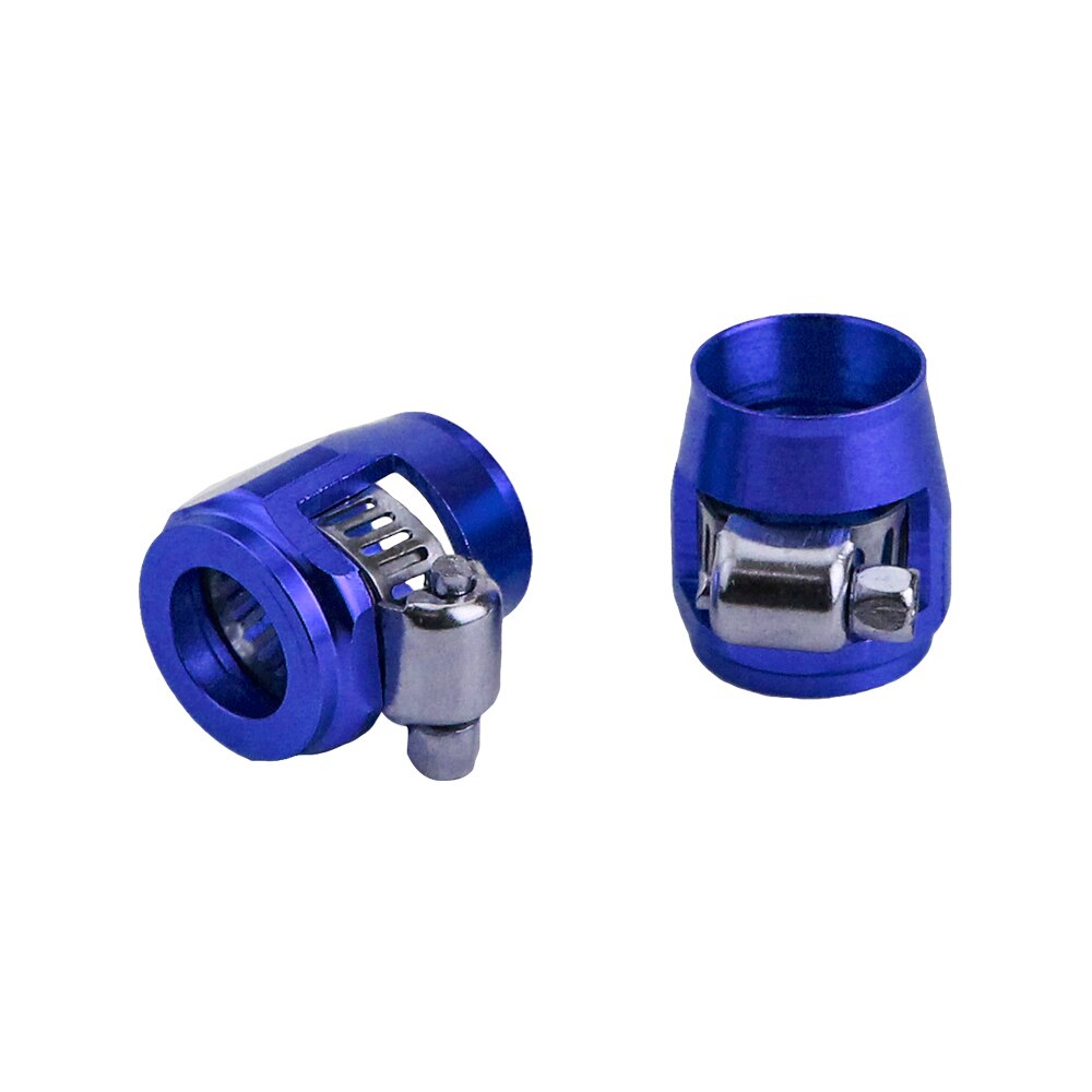 Cnspeed 1 batch 2 =  an8 klemme 3/8 &quot;&quot; petroleumsbrenselrørskjøt vannbehandler slangeklemme trimmer id sekskant : 17.75 mm yc100820: Blå
