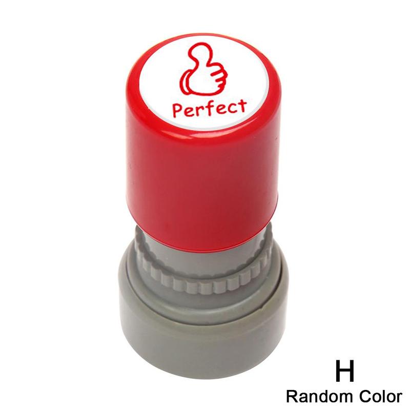 1PC Encouragement Commentary Seal for Kindergarten Elementary School Teacher Positive Stamp Comment Reward for Students Gif T2S5: H