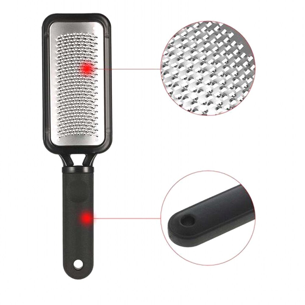 Pedicure Voet Bestand Rasp Eelt Rvs Dode Huid Verwijderen Voet Schraper Slijpen Rasp Scrubber Nat Droog Voetverzorging Gereedschap