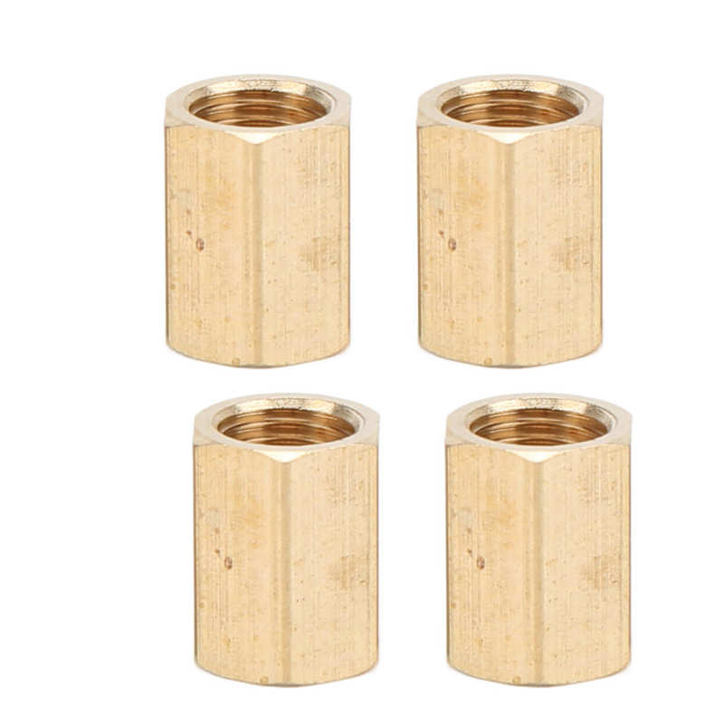 Brake Line Fittings Kit Brake Tube Connector 4-Union 8-Nut for 3/16in Pipe Replacement for Opel