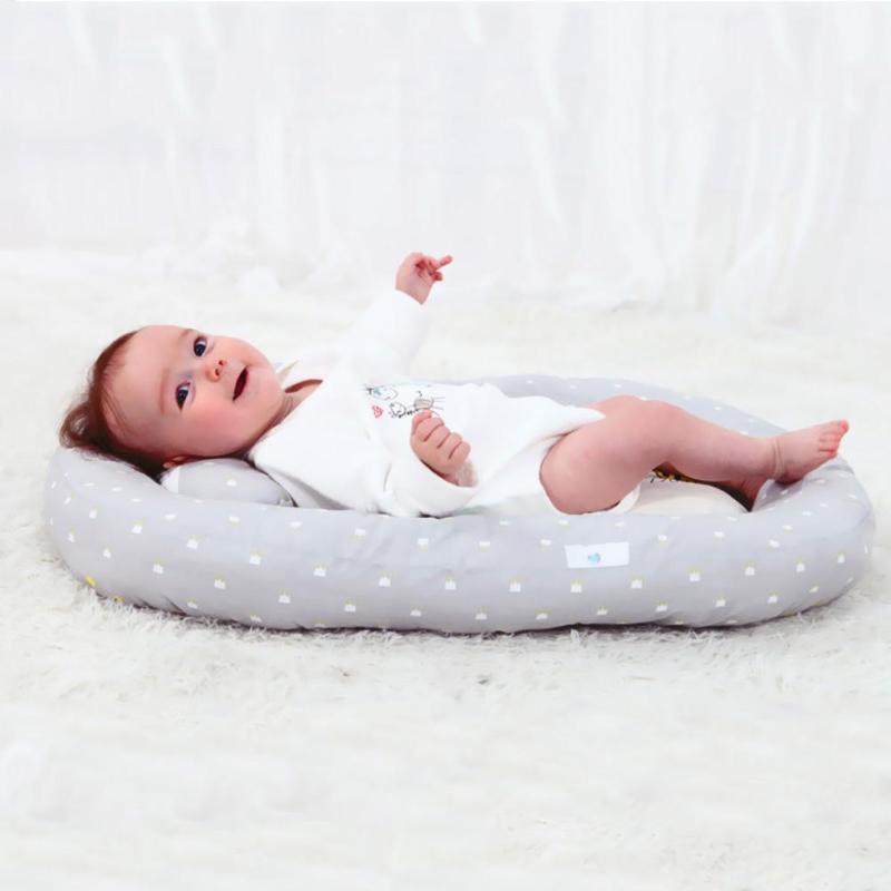 Myk baby rede seng reise barneseng flyttbar spedbarn sovende bomull vugge til bassinet avtagbar pute uavhengig tilpasningsevne