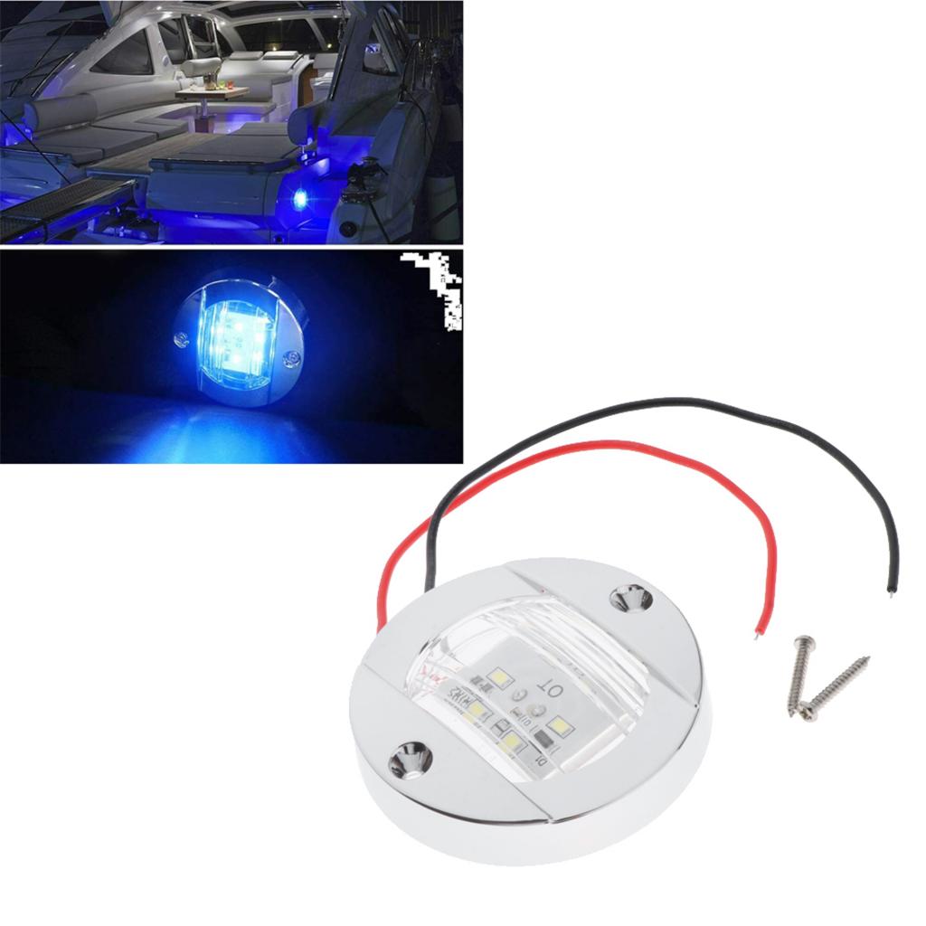 Ronde Marine Boot Led Navigatieverlichting Stern Stuurboord Licht 12V Blauw Licht