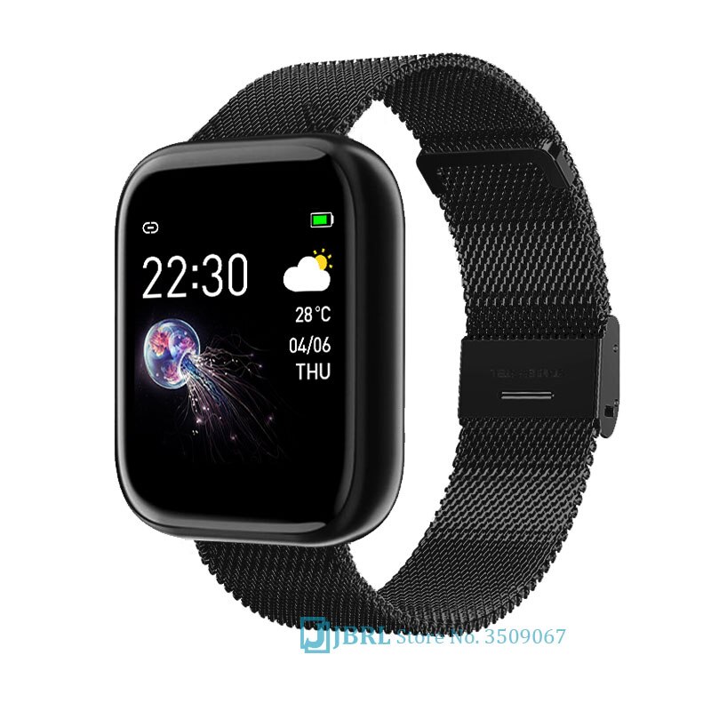 Mode Smart Band Vrouwen Mannen Smartband Voor Android Ios Polsbandje Slimme Armband Fitness Tracker Silicone Wrist Band Smart-Band: i5s black steel