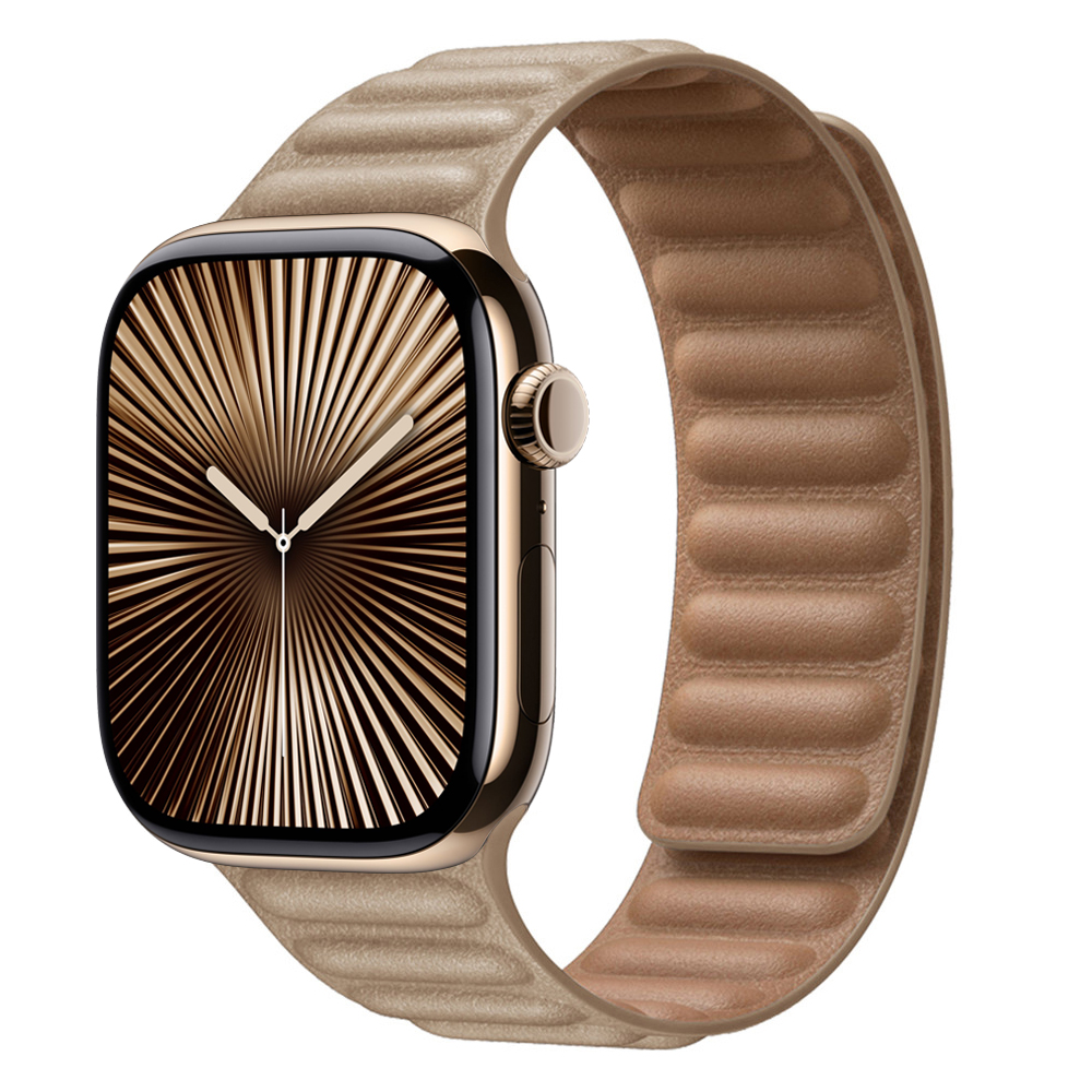 Enlace de cuero para Apple watch band 44mm 45mm 40mm 38 42 pulsera de bucle magnético iWatch seires SE 6 7 8 9 10 46mm ultra2 49mm: Púrpura verde / 12 mm