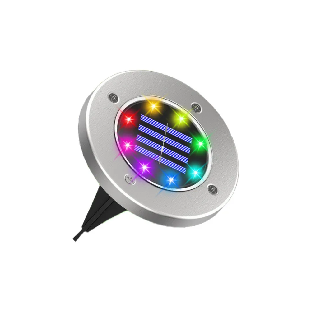 4/1 STKS Solar LED Vloerlamp 8LED Outdoor Gazon Licht Waterdichte Ondergrondse Lampen voor Gazon Decoratie Tuin Terras Binnenplaats
