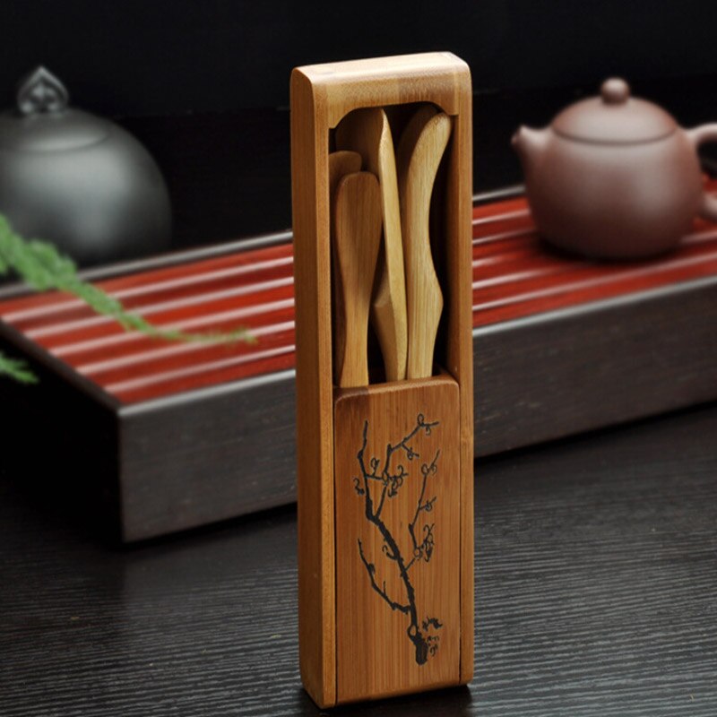 Picture of Color Bamboo Folding Tea Ceremony Six Gentleman Kung Fu Tea Set Tea Tray