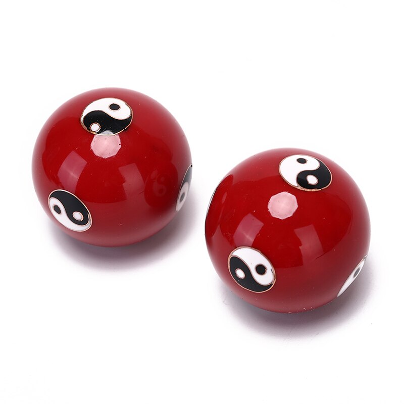 Masajeador corporal Yin Yang, 2 unidades/caja, pelota de mano para aliviar el estrés, pelota para hacer ejercicio