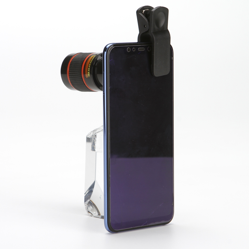 Universele 12X Telescoop Verrekijker Optische Zoom Telescoop Camera Lens Clip Mobiele Telefoon Len Voor Iphone