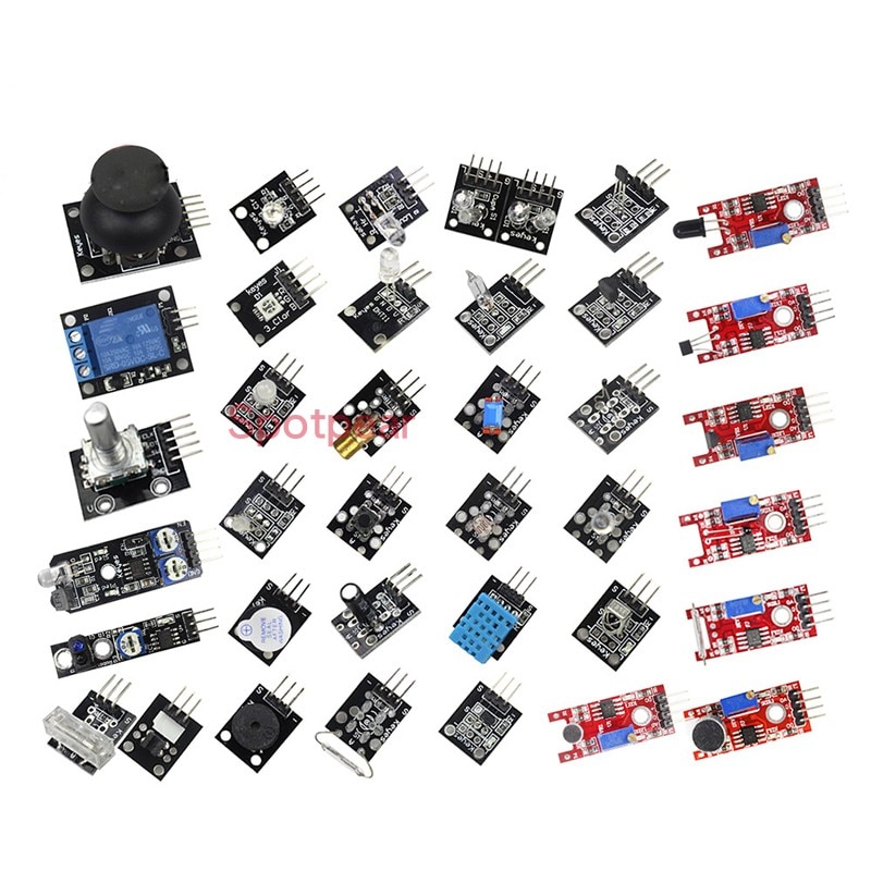 Raspberry Pi 3 Model B+/4B 37 IN 1 Sensors Kit Starter Kit also for UNO R3 for MEGA 2560 DIY Learning Suit