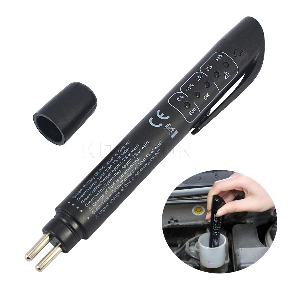 Brake Fluid Liquid Tester Pen 5 LED Car Diagnostic Indicator Tools Automotive Testing Pen
