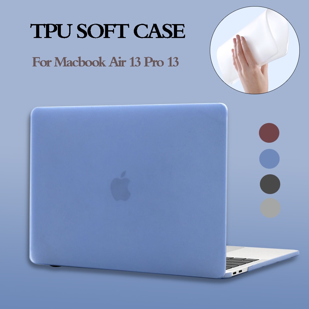 Tpu myk laptopveske til macbook luft 13 deksel  a2179 a1932 ta på id pro 13 a2289 a2159 a1706 pro 16 tommer  a2141 deksel