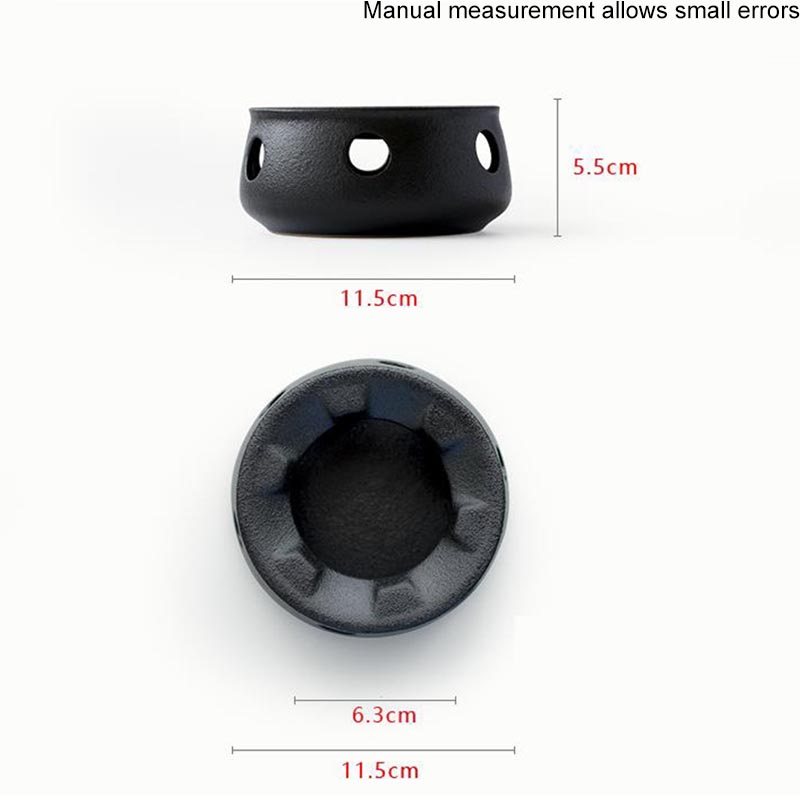 Styl japońnarty czarny Zen gruba ceramika dzbanek na herbatę cieplej podstawa ceramiczny świecznik podstawa izolacyjna podgrzewacz robić mleka akcesoria